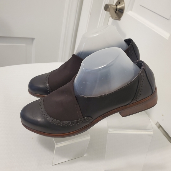 NAOT Brown Fabric Brogue Leather Loafer Shoes Size 40=9, Business Casual - Picture 5 of 12